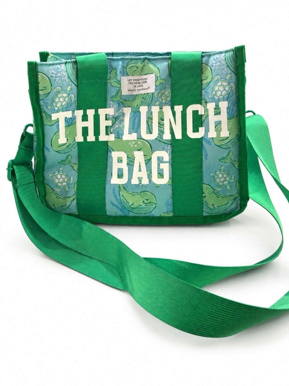 Simply Southern Green & Teal "The Lunch Bag" Insulated Tote